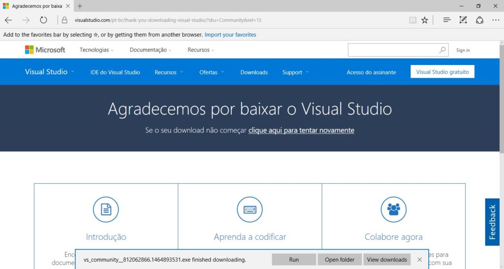 Como instalar o Visual Studio 2017