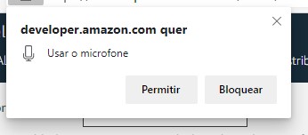 permissão para utilizar o microfone