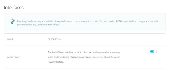 Interface Audio Player - Skill Para Webradio