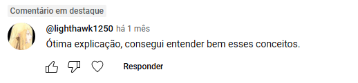 Print de depoimento de aluno sobre a evolução técnica