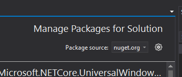 NuGet - Package source